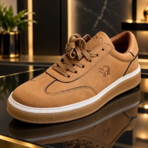 2026 D Brown Pure leather shoes